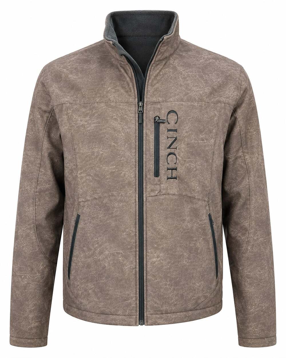 Cinch Men's Solid Bonded Logo Printed Stone Jacket MWJ1567010